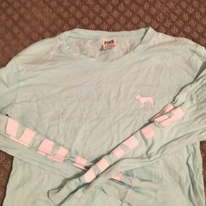(Pink) light green cropped long sleeve
